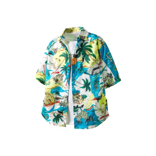 YEARNED Небесно-голубая унисекс рубашка