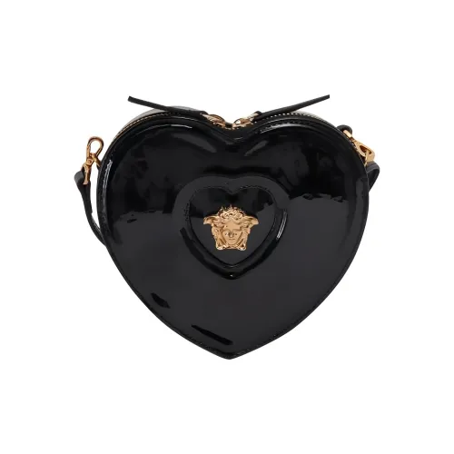 VERSACE La Medusa Лакированная кожа Телячья кожа Сумка через плечо Стандартная Детская Черная