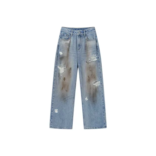 ANDREA MARTIN Синие Женские Джинсы