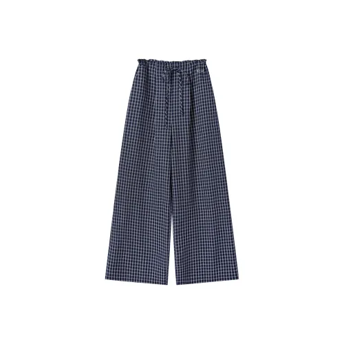 Pa33word Темно-синие Женские Повседневные Брюки