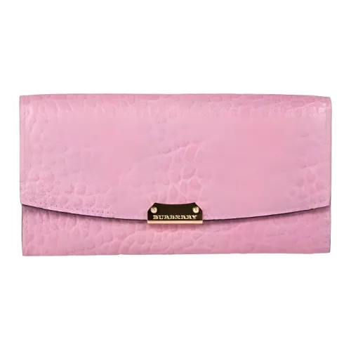 Кошелек из коровьей кожи Burberry держатель для карт женский розовый
