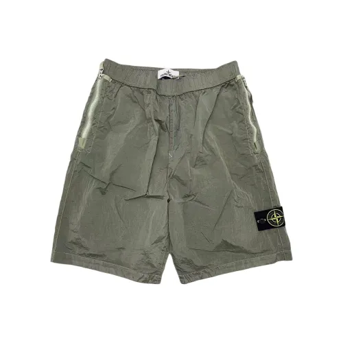 Stone Island Зеленые Мужские Повседневные Шорты
