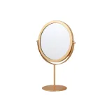 Золотое высокопрофильное зеркало 19*21 см