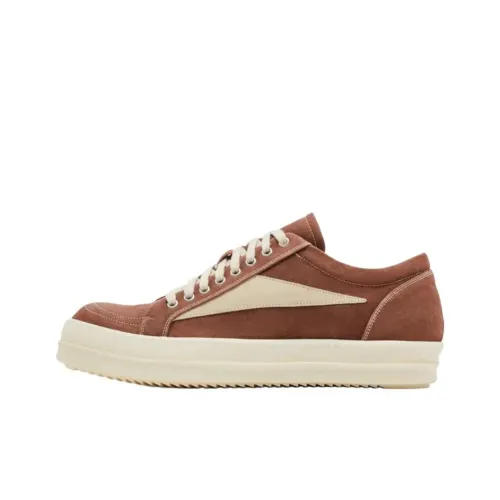 Rick Owens DRKSHDW Low-Top Canvas Shoes Brown Women's