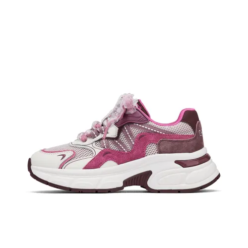 Disney x Hotwind Toy Story Series Противоскользящие устойчивые к истиранию низкий топ кроссовки с подошвой женские бежево-розовые