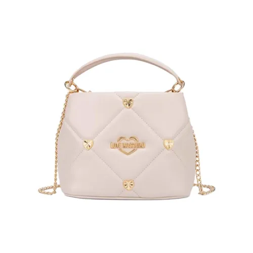 LOVE MOSCHINO Искусственная кожа Сумка Маленькая Женская Белая Розовая