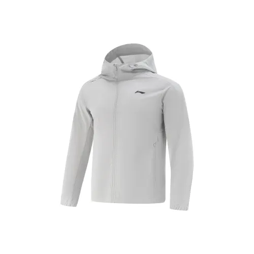 LINING Fitness Series Тренчкот Мужской Coin Серый