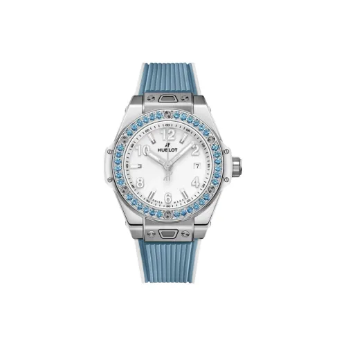 HUBLOT Big Bang Автоматический Механический Механизм Женские Часы 33 мм Белый Циферблат Корпус из Нержавеющей Стали