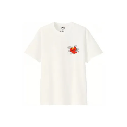 UNIQLO x KAWS X SESAME STREET Футболка Унисекс Белая