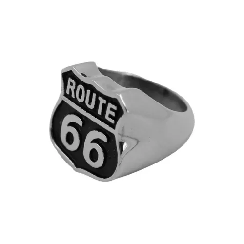66ROUTE 66 Кольца из нержавеющей стали Унисекс