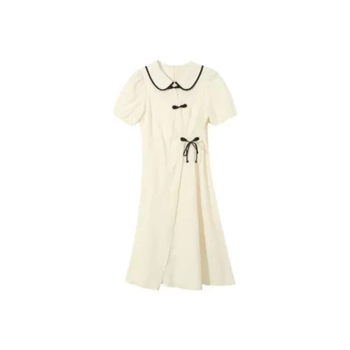 CANTALOVE Короткое платье с короткими рукавами женское