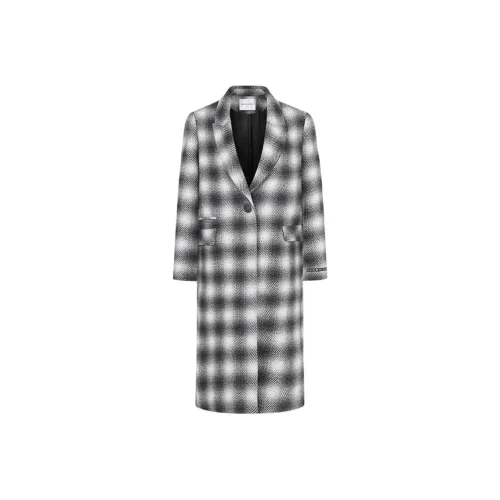 DIANA VEVINA Черное/Белое Женское Пальто