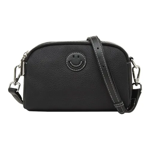 Old Man's Head Сумка через плечо из натуральной коровьей кожи женская многоцветная