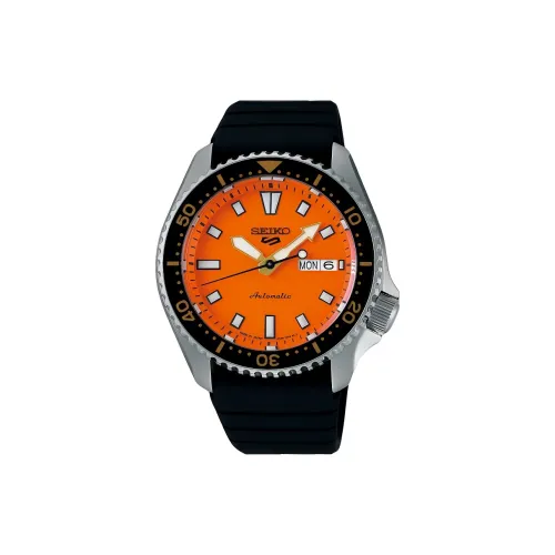 SEIKO Автоматический Механический Механизм Мужские Часы 42,5 мм Оранжевый