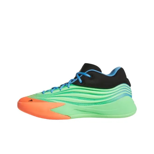 Adidas Dame 10 Баскетбольные кроссовки Низкий топ Зеленый Черный Унисекс