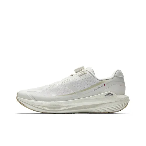 ANTA Breeze PRO Slip-resistant Abrasion-resistant Low Top Casual Racing Running Shoes Men's White ANTA Breeze PRO Противоскользящий Устойчивый к истиранию Низкий Топ Повседневные Кроссовки для бега Мужские Белые