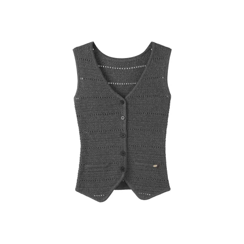 Fstudio Корейский стиль Маленький Модный V-образный вырез Без рукавов Жилет Майка Женская