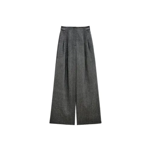 INSUN Темно-серые Женские Костюмные Брюки