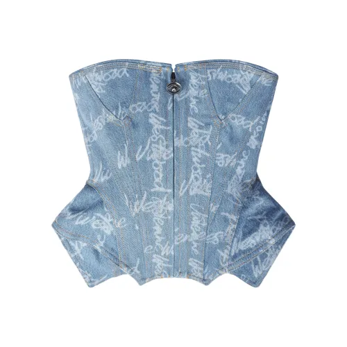 Vivienne Westwood Топ без бретелек Женский Светло-Синий