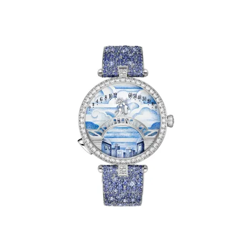 Van Cleef & Arpels Автоматический Механический Движение Унисекс Часы 38 мм Синие