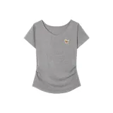 V-образный вырез, вересковый серый