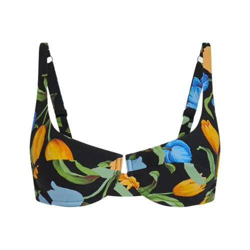 Rouje Черный цветок Женские бикини