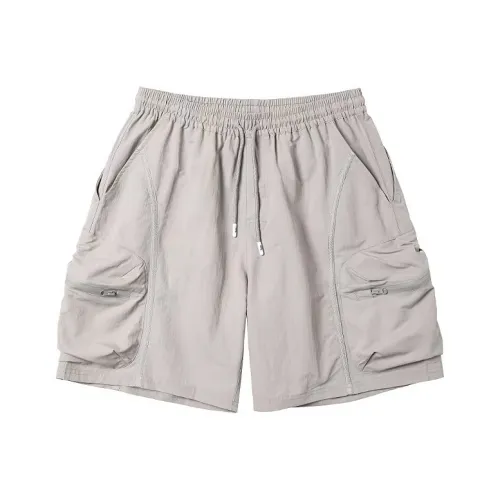 Toos. Light Gray Men's Casual Shorts Toos. Светло-серые мужские повседневные шорты