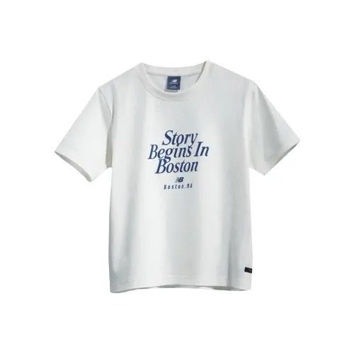 New Balance совместный бренд ShiftedNB SS25 T-Shirt Унисекс Белый