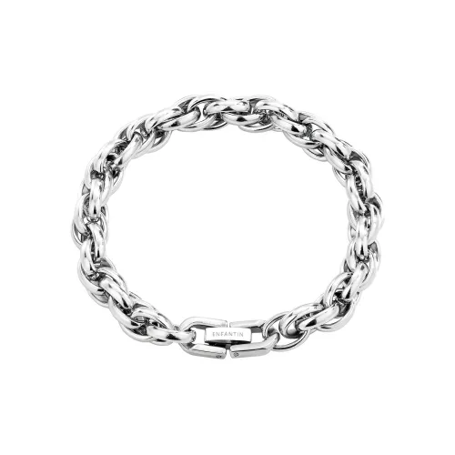 ENFANTIN Титановый стальной моющийся непромываемый браслет унисекс серебряный