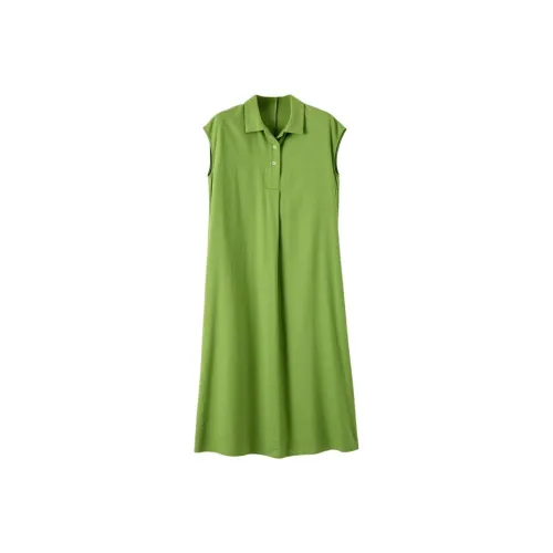 Late White Короткий рукав Платье Женское