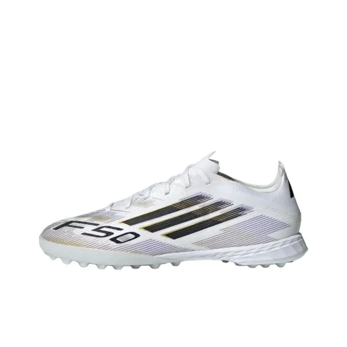 Adidas F50 PRO Slip-resistant Abrasion-resistant Football Cleats Unisex White Black Адидас F50 PRO Противоскользящие Износостойкие Футбольные бутсы Унисекс Белый Черный