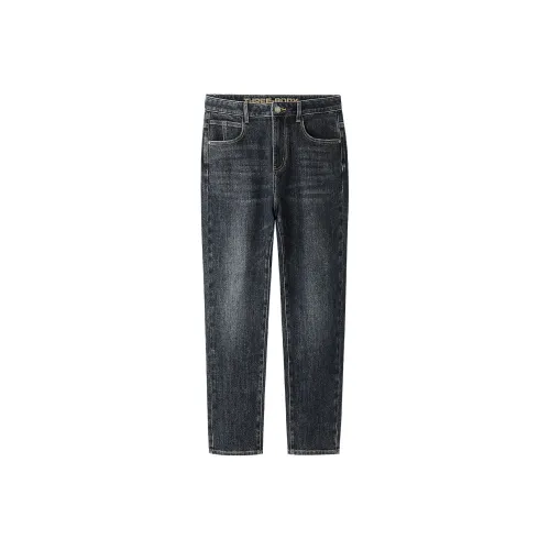 HLA Синий Серый DENIM GRADIENT Темный 5F Мужские Джинсы