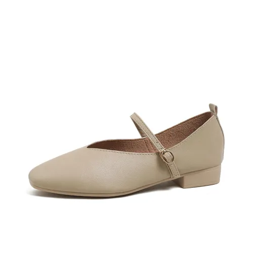 TATAYA Грубый каблук Мэри Джейн Женские обувь