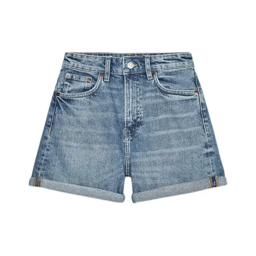 ZARA Trf Синие Женские Джинсовые Шорты