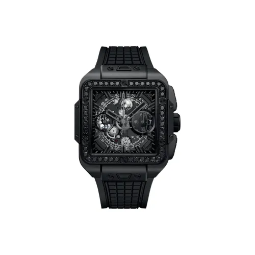 HUBLOT Автоматический Механический Мужской Часы SQUARE BANG UNICO 42 мм Скелет