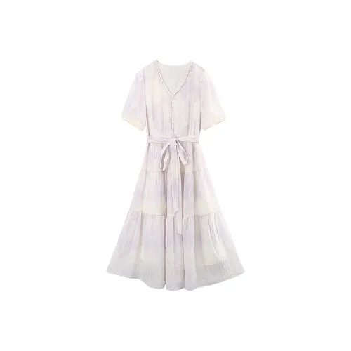 A paradise for awakening Короткий рукав Платье Женское