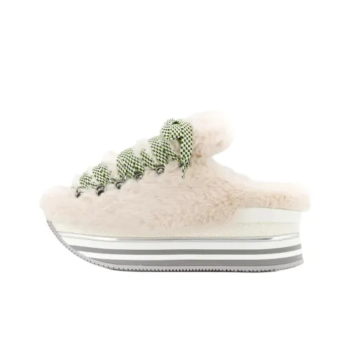 HOGAN Домашние тапочки Женские Бежевые