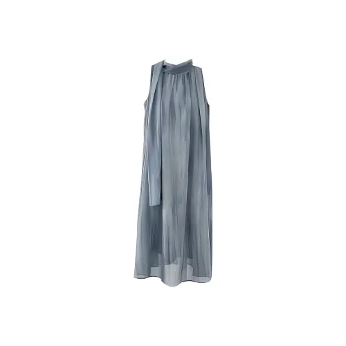 IQC Бирюзовые Женские Платья без рукавов