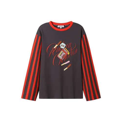 ANDREA MARTIN Рукав с оборотом T-рубашка Унисекс