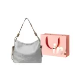 Серебристая сумка для покупок