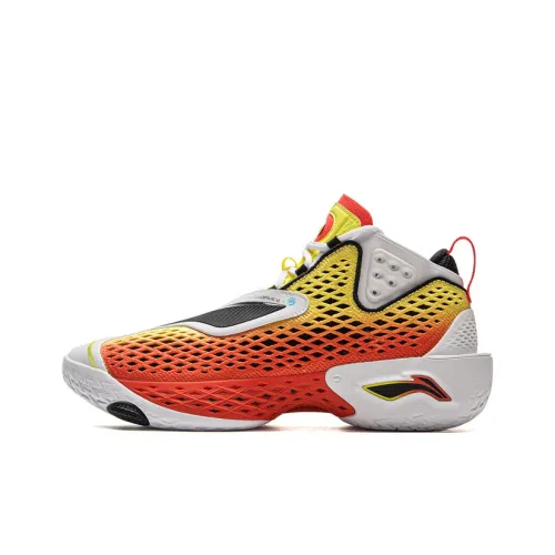 LINING BadFive 5 Баскетбольные кроссовки MID Топ Желтый Белый Красный Мужской