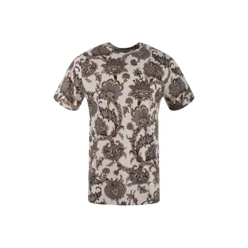 ETRO Коричневые Мужские T-рубашки