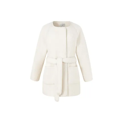 DIANA VEVINA Белое Женское Пальто