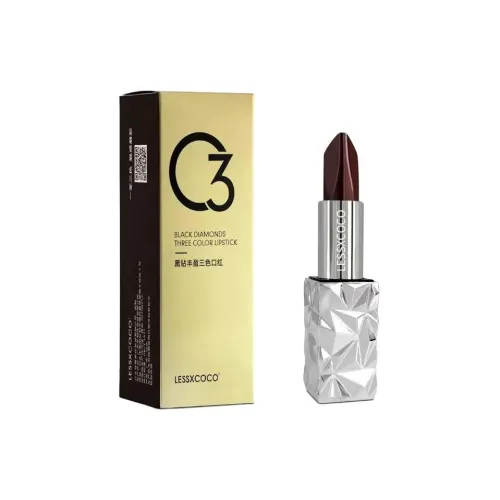 LESSX COCO Черный бриллиант Полный Трехцветный Легко смешивается Естественный Помады Мягкий матовый
