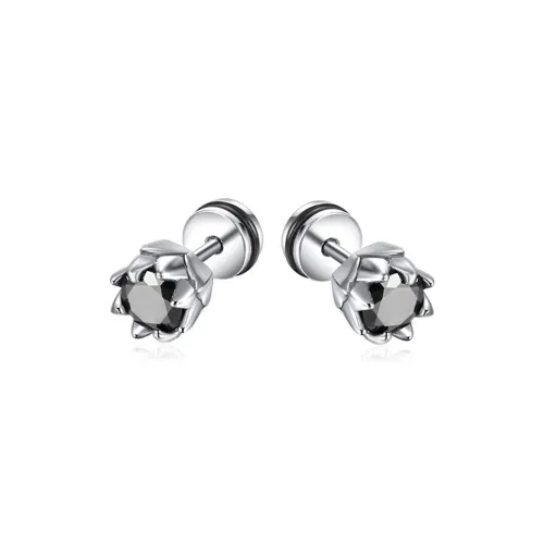 Серьги-гвоздики из титанового стального сплава унисекс