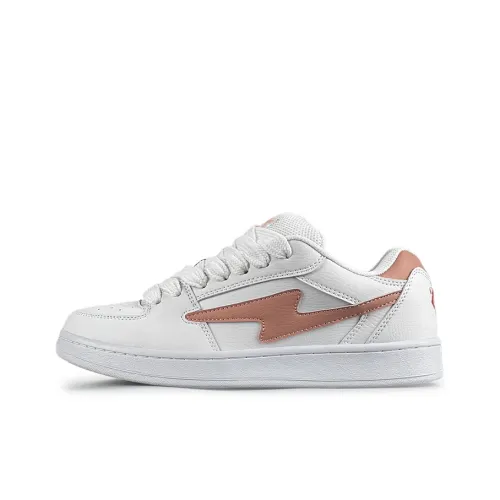 LuzaoT SUPER DRAG Низкие Кроссовки для Скейтбординга Женские Белые Кирпично-Красные