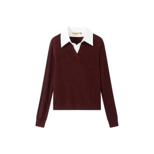 INSUN Бургундские Женские Рубашки