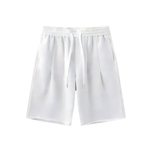 ZUO Light Gray Men's Casual Shorts ZUO Светло-серые мужские повседневные шорты