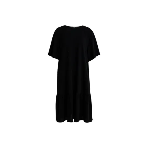 AUM Black Женские Короткие Платья с Рукавами