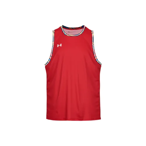 Under Armour Баскетбольная Джерси Мужская Красная Colored Edge